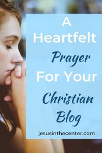 prayer for your christian blog