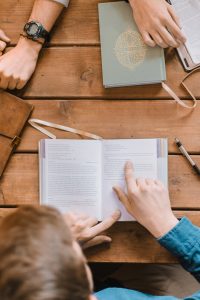 group studying the bible