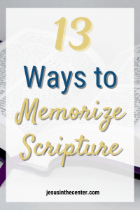 memorize scripture